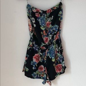 Floral Print Romper